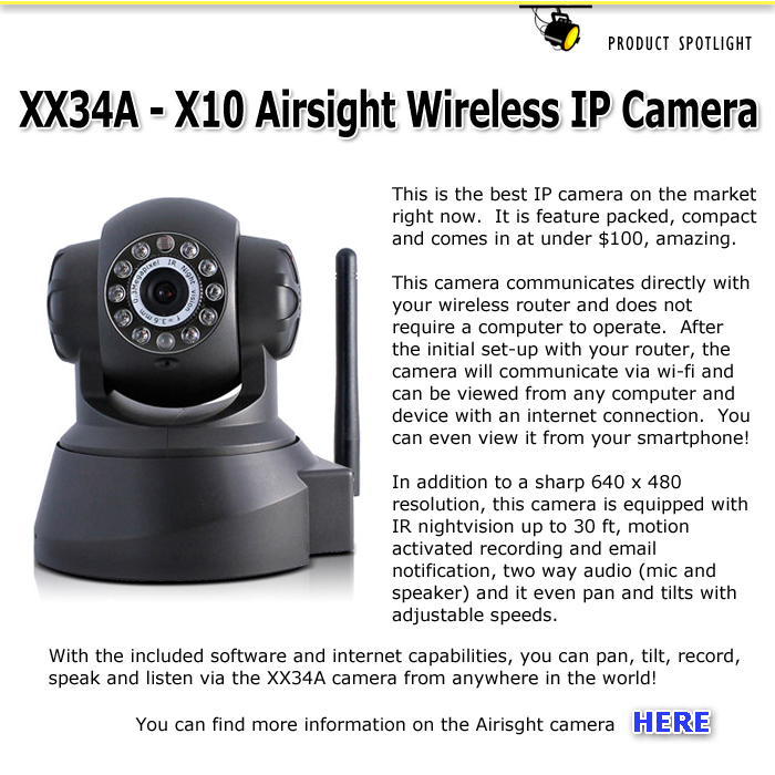 XX34A Advanced Airsight IP Camera