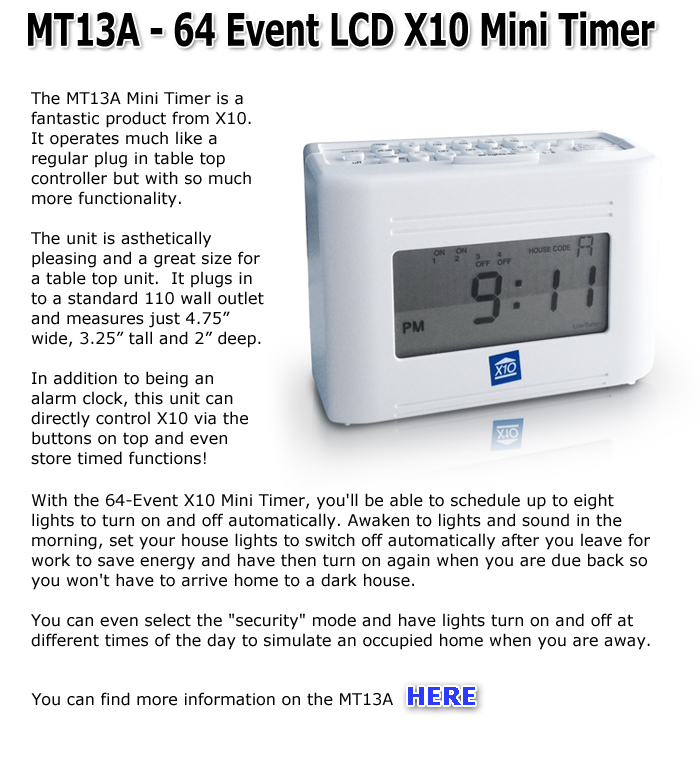 MT13A X10 Mini Timer